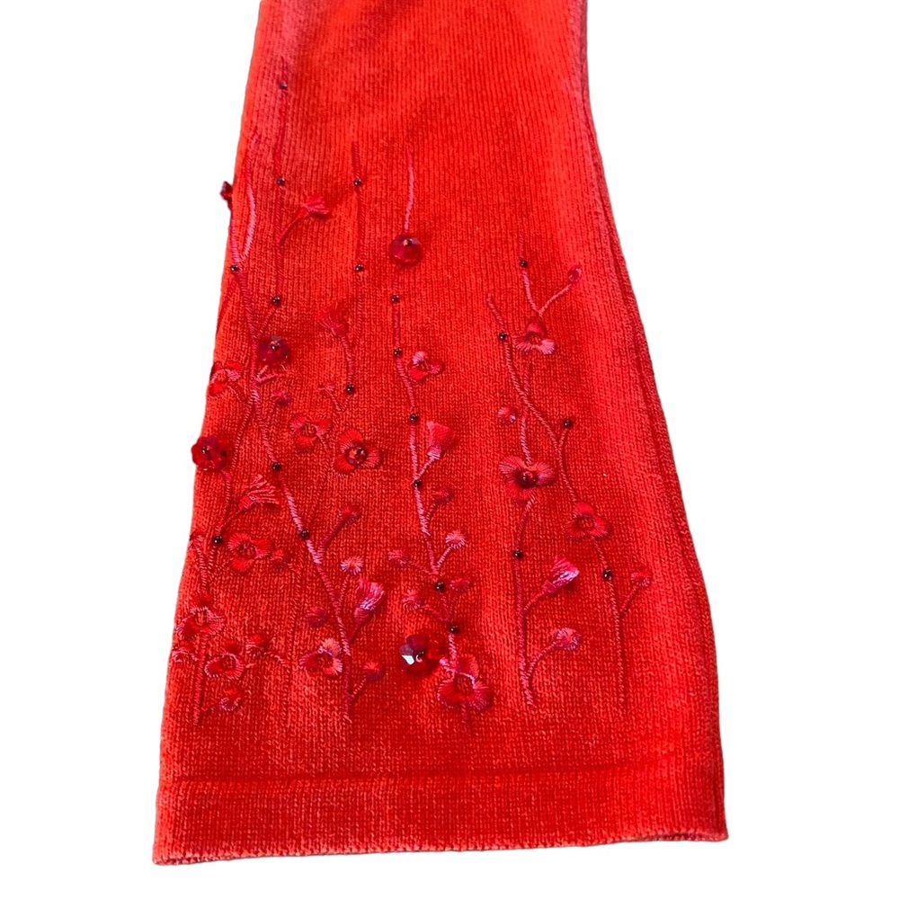 Escada Beautiful Red Wrap Sweater Cardigan Top - Picture 4 of 11
